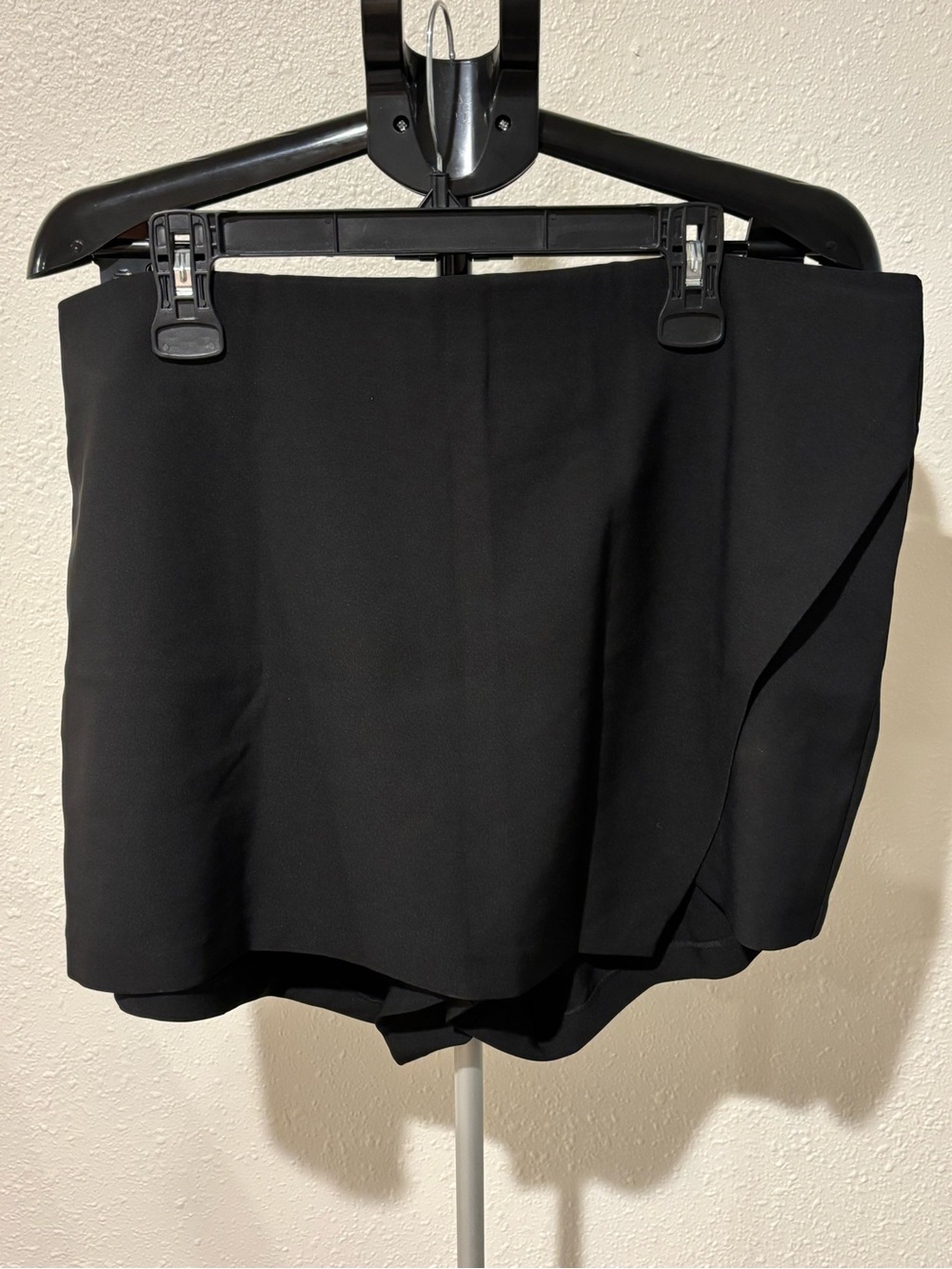 torrid Black Mini Skort with Overlap Panel